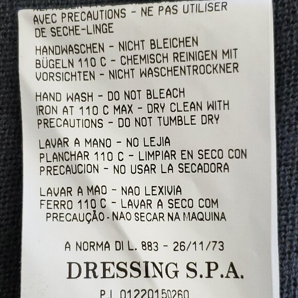 Roberta Scarpa Wool Silk Blend Lace Trim Beaded Knit Cardigan Sweater Size 12 - Picture 15 of 16